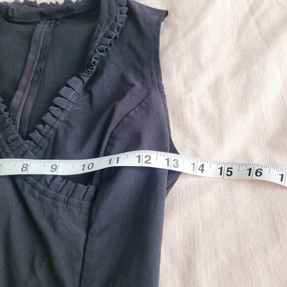 Black Party Christmas Mini Dress Cocktail Wavy V-neck Classic Dress Size… - Picture 5 of 5